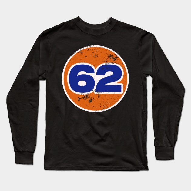 62 Vintage Number Long Sleeve T-Shirt by Wishing Well